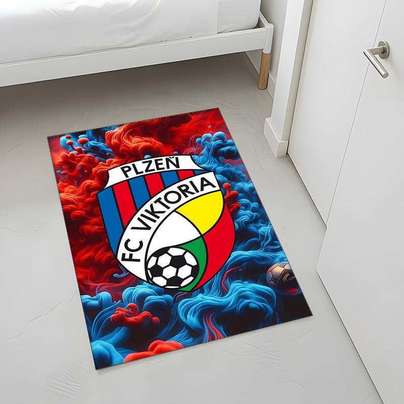 FC Viktoria Plzen (1) Rug Suitable For Living Rooms Bedrooms Computer Rooms Dining Areas And Placement Under Tables And Chairs Also An Ideal Choice F