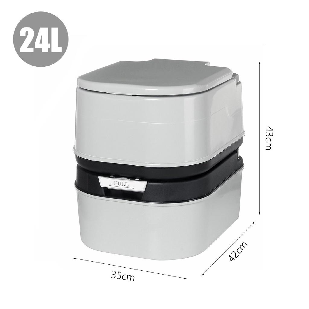 24л Туалет-стул Портативный туалет Кемпинговый горшок Туалет На открытом воздухе Кемпинг Фургон RV Лодка Пикник Рыбалка Фестиваль Аксессуары