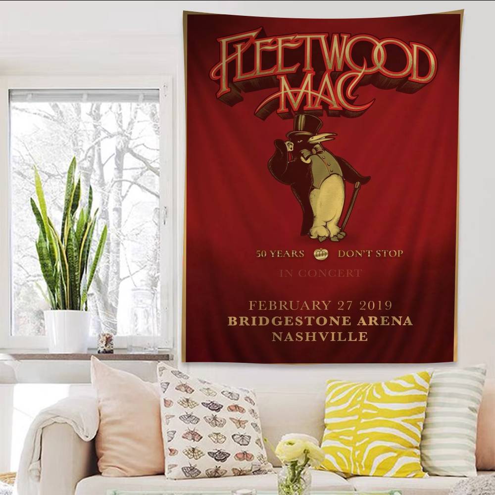 Fleetwood Band Mmac Classic Anime Tapestry Hanging Tarot Hippie Wall Rugs Dorm Home Decor