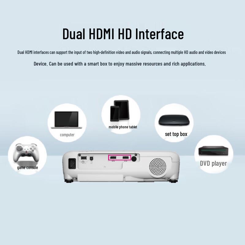 Epson CB-W55 3LCD Wireless Office Projector (CN version)