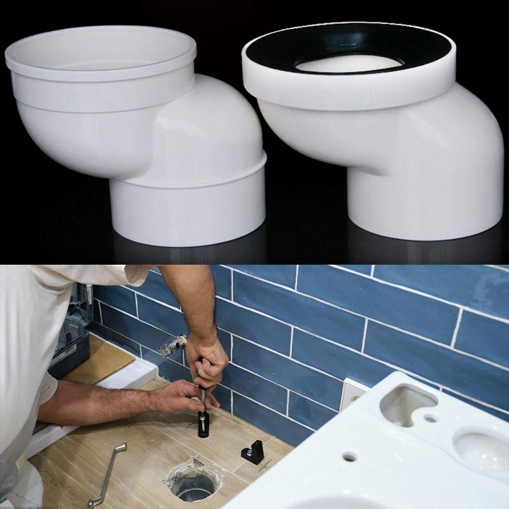 PVC Plastic Toilet Shifter Pipe 110mm Offset Flange Adapter  Toilet Installation