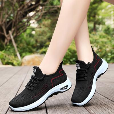 Женские дышащие повседневные кроссовки - Мягкая подошва, легкие, всепогодные, удобные для улицы и дома, с поддержкой свода стопы, нескользящие, амортизирующие туфли