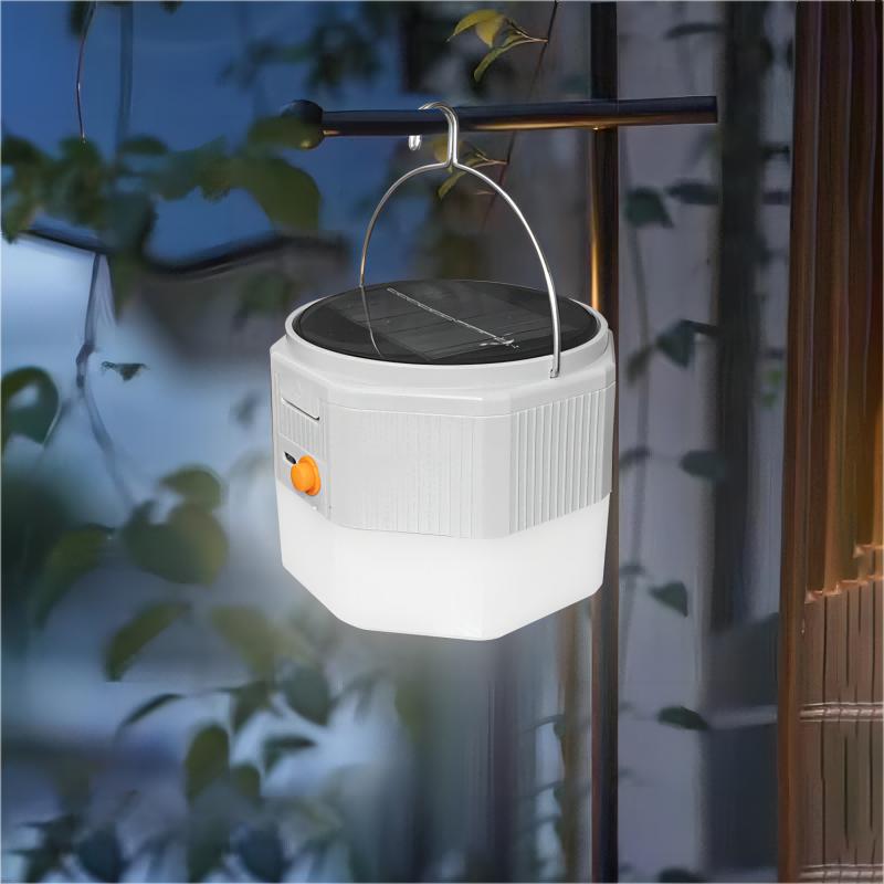 1 шт. Солнечный кемпинговый фонарь, перезаряжаемый, аварийное освещение, палаточный фонарь, сверхдолговечный кемпинговый подвесной фонарь