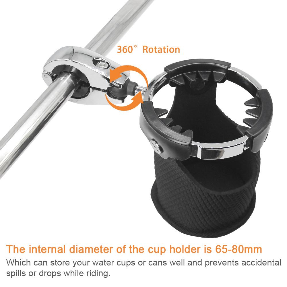 Держатель для мотоцикла, банка для напитков, банка для напитков, крепление на руль, вращение на 360 градусов, универсальная бутылка для воды