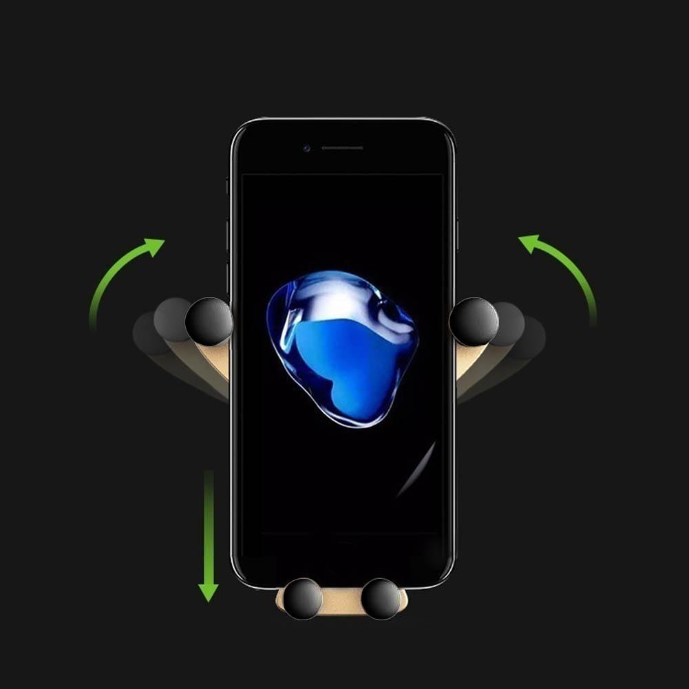 Универсальный гравитационный автомобильный держатель для телефона, крепление на вентиляционную решетку, подставка для сотового телефона, GPS, автомобильный кронштейн, аксессуары для мобильного телефона в машину