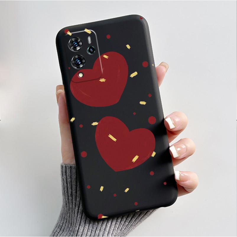 Чехол для ZTE V40 Pro 9046 Черный Желе Мягкий Силикон ТПУ Узор Бабочки Цветы Защитный Чехол для Телефона Для ZTE Blade V40 Pro Задняя Крышка
