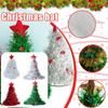 Christmas Tree Hat Non Woven Rain Silk Hat Suitable For Christmas Party Home Festival Clothing Props Shiny Christmas Hat