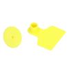 100 комплектов ушных бирок для скота, желтые, прочные, пластиковые, простые в использовании, пустые ушные бирки для крупного рогатого скота, коров, овец