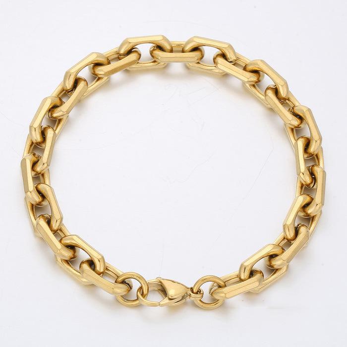 Браслет ручной работы, сделай сам, японская пряжка-лобстер, отделка О-цепочкой, OT-пряжка, нержавеющая сталь, мужское и женское ожерелье