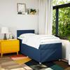 Maison Exclusive - Sommier à lattes de lit avec matelas Bleu 80x200 cm Tissu