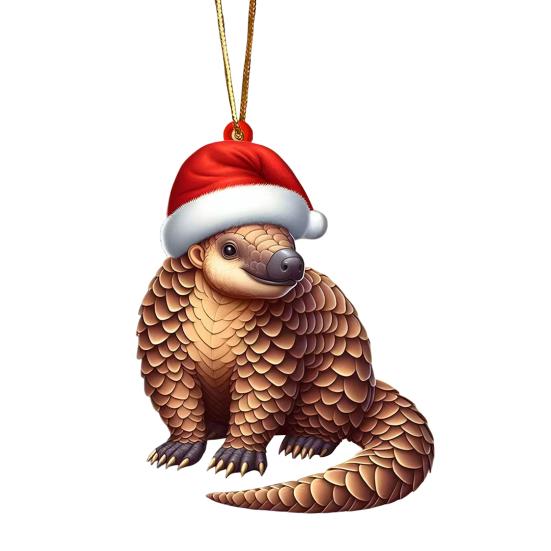 Yousheng 2D Акриловое Рождественское Украшение Милый Плоский Белый Медведь/Осьминог/Попугай Животное Подвеска на Зеркало Заднего Вида Автомобиля Аксессуары для Интерьера Автомобиля для Окна Стены