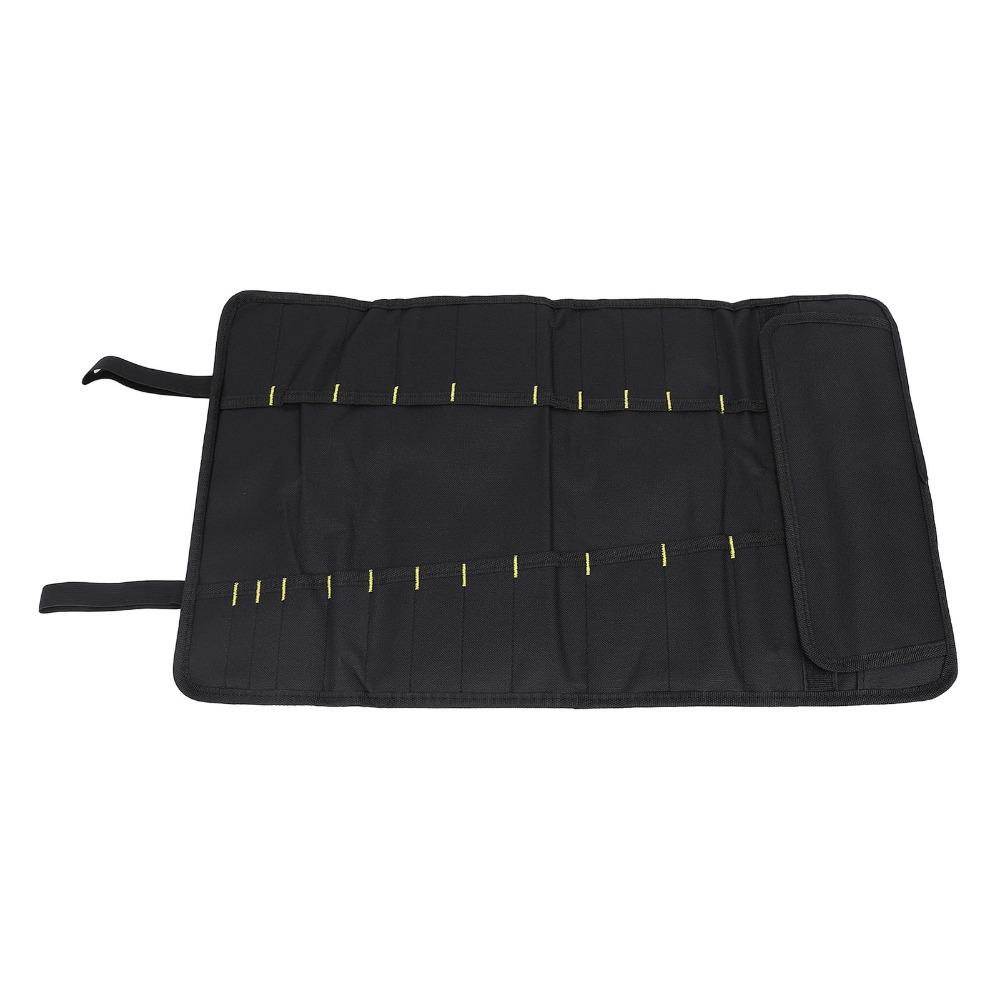 Canvas Chef Knife Bag Roll Up Style Knife Roll Bag Durable Cutlery Organizer Travel Camping