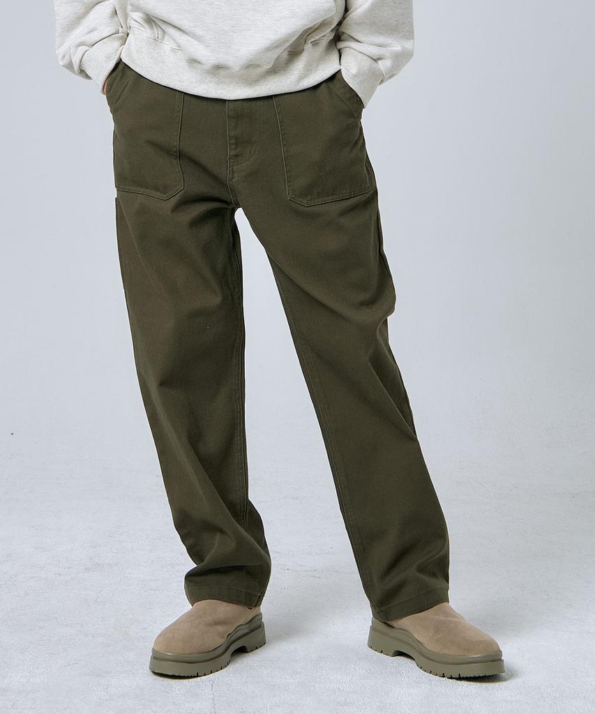 Брюки PAPERBOY Regular Fit из хлопка - Хаки