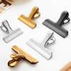 4Pcs Stainless Steel Sealing Clips for Food Bags Strong Bite Force Leak-proof Snack Clips Moisture-proof Kitchen Gadgets