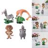 Фигурки из мультфильма Мадагаскар 4 шт. Коллекция кукол Игрушка для детей Милая и мини-игрушка