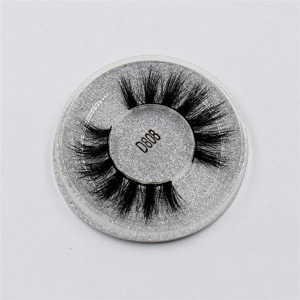 Eyelashes 3D Mink Lashes Cross Thick Natural Fake Eyelashes Professional Makeup Eye Lashes Dramatic False Eyelash Extension D808