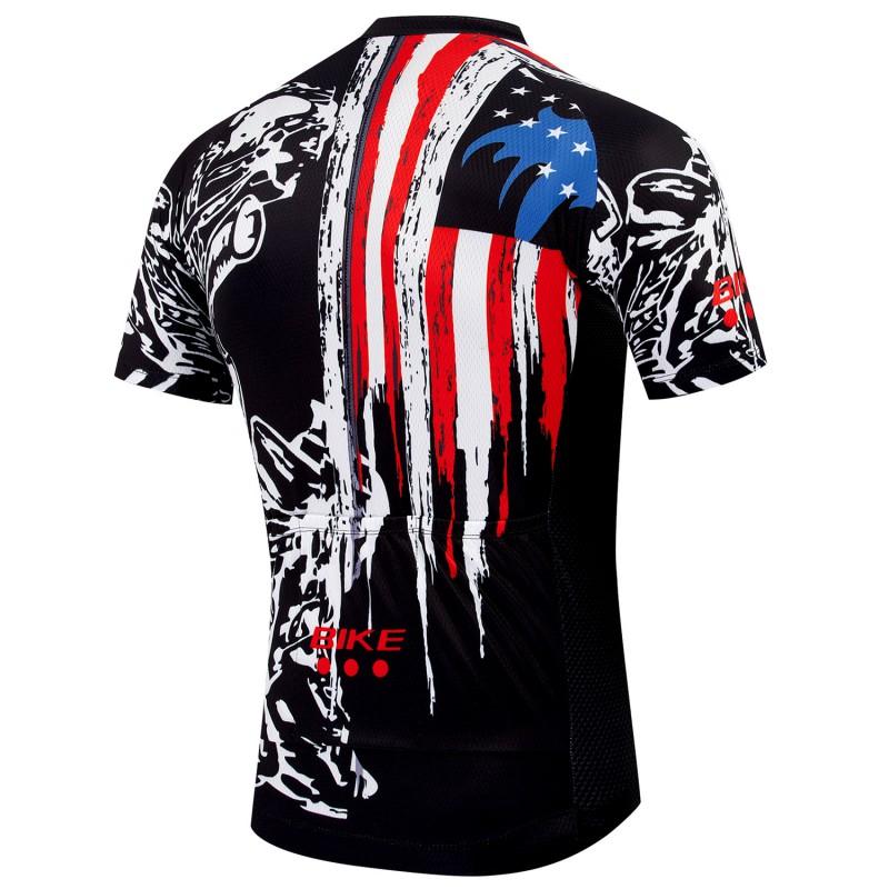 Mens Short Sleeve Cycling Jersey Set Breathable Quick Dry Road Bike Apparel Sportswear