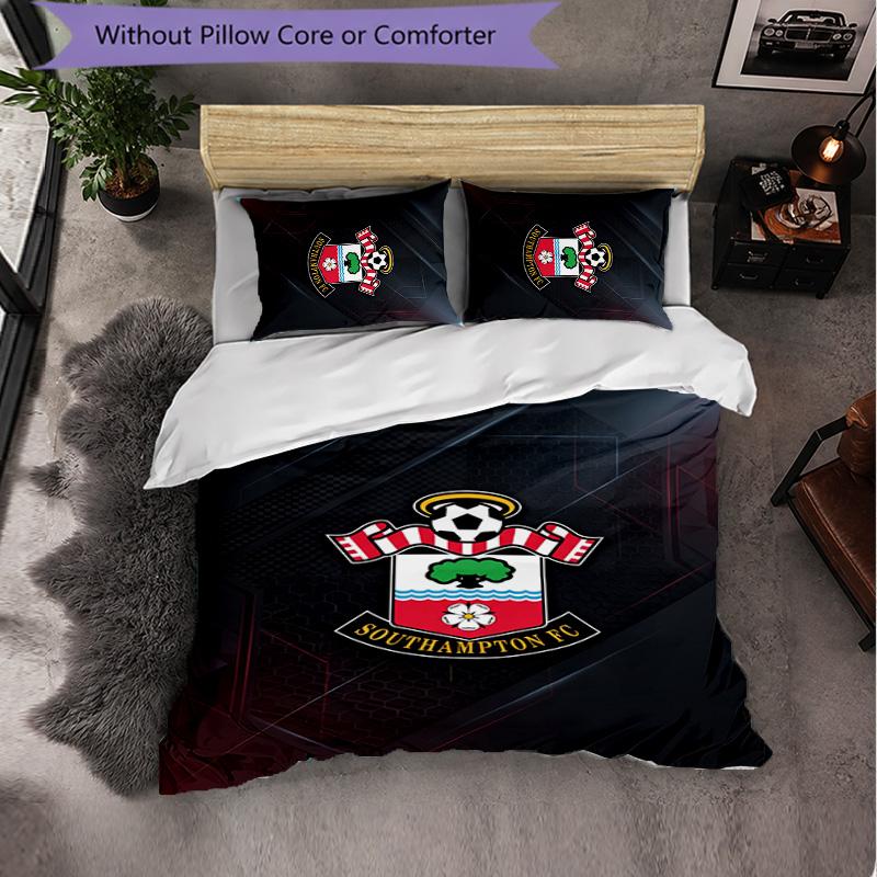 Southampton Themed Bedding 3Pcs Duvet Cover Set Decorative Bed Linen For Teen Room Home Decoration