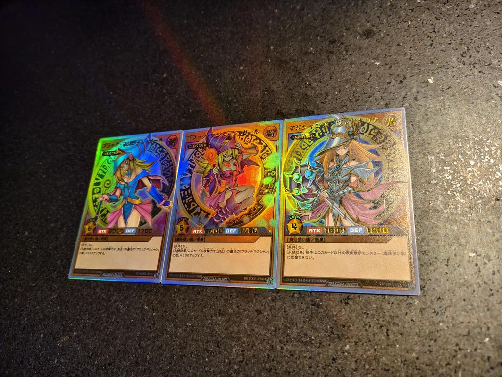 3pcs/set diy Yu-gi-oh! RD-DRR Dark Magician Girl Self Control Collect Signature Trading Flash Card Anime Cartoon Gift
