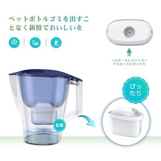 Water purification pot cartridge Brita compatible Maxtra Pro replacement filter purifier high removal Japan specification set 6