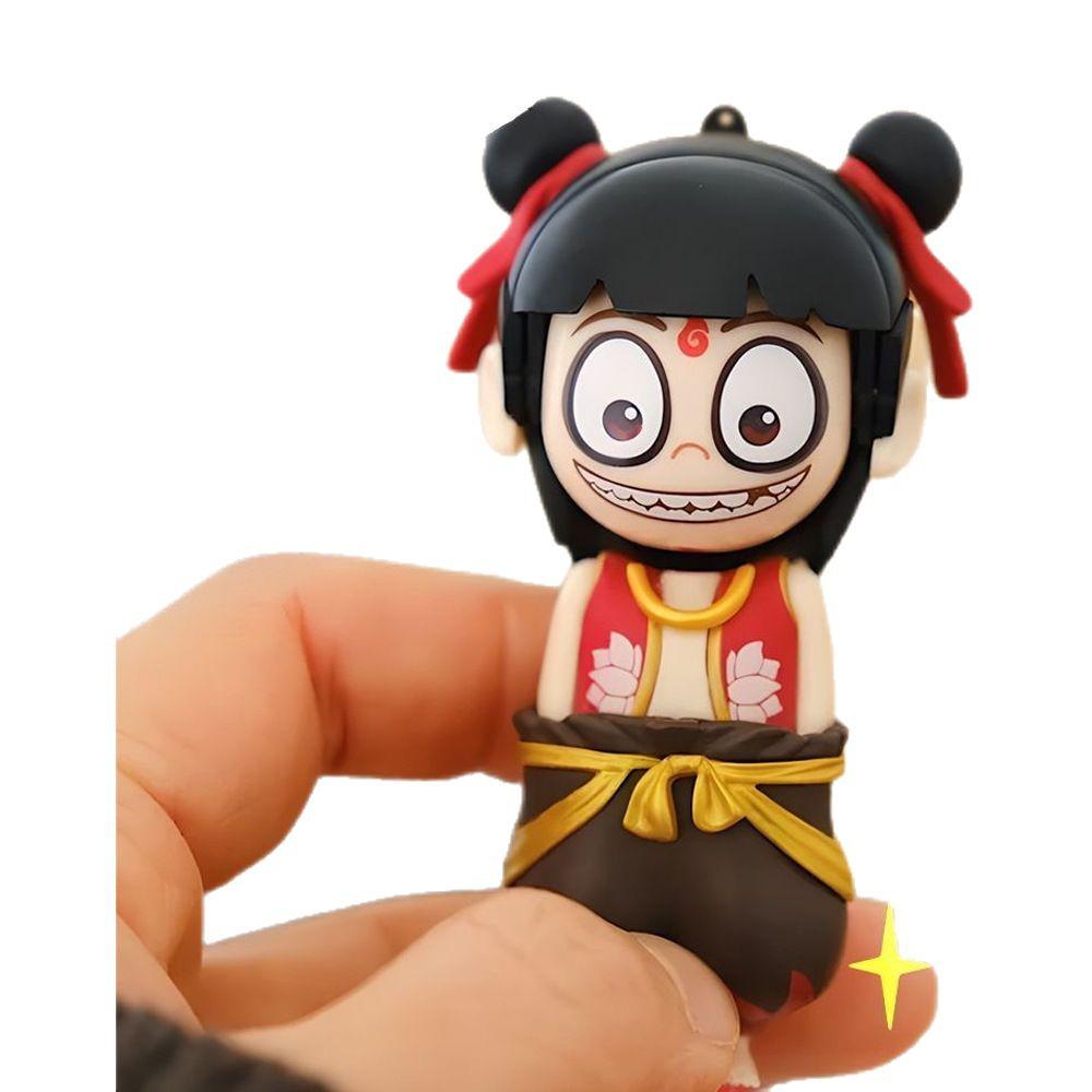 Фигурка Нечжа Ао Бин с меняющимся лицом: Кукла-эмотикон, меняющаяся при нажатии