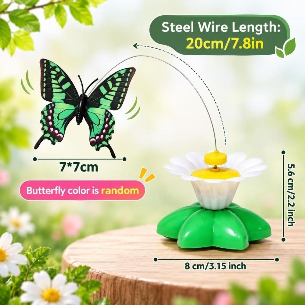 Electric Flying Movement Flying Bird Butterfly Cat Toy Lifelike Cat Toy for Indoor Cats