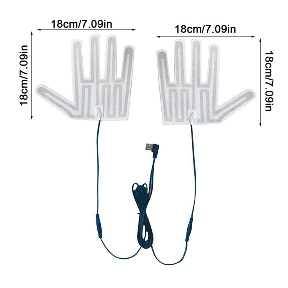 Gloves Electric Heating Film USB Heated Gloves Pad Gloves Heating Pad Glove Heating Sheet