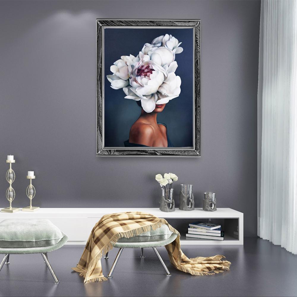 5D Diy Diamond Art Embroidery Girl Abstract Round Diamond Painting Mosaic Landscape Flower Home Decoration New Year Gift