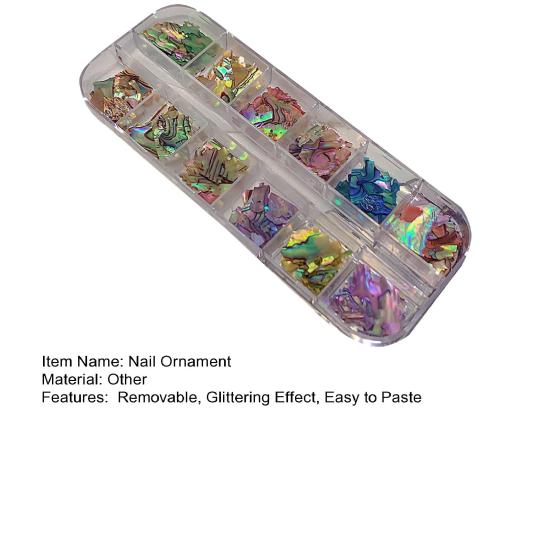 Delicate Nail Art Flake Irregular Shape Boxed Nail Art Decor