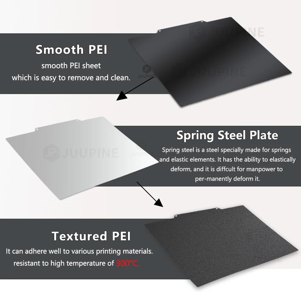 For Elegoo Neptune 4 Plus/3 Plus For QIDI X Max 3 PEI Build Plate 330x330 Removable Print Plate Heat Bed 3d Printer Accessories