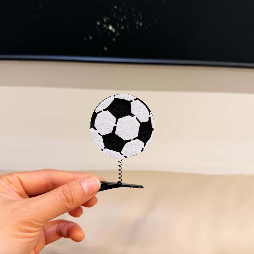 10pcs/set Cute Basketball Hair Clips Zinc Zinc Alloy Side Clip for Fans Soccer Hairpins Set  Daily