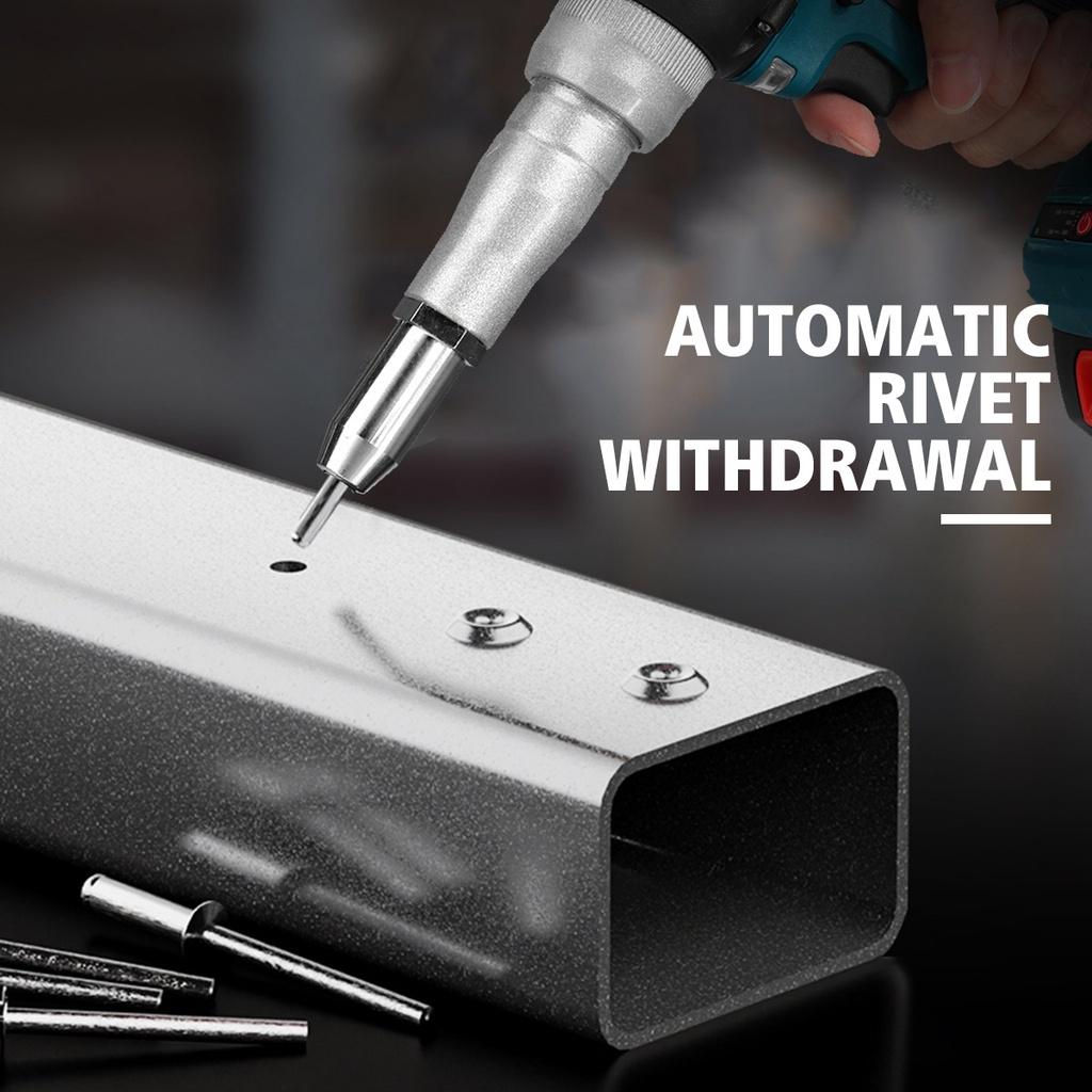 New Brushless Electric Riveter Guns 2.4-4.8mm Cordless Rivet Nut Gun W/ 7500mAh Li-ion Battery Rivet Tool