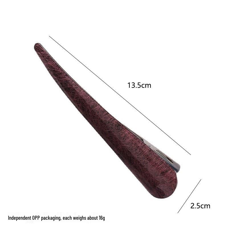 Женская большая заколка для волос в корейском стиле из ацетата - Матовый акрил для конского хвоста и высокой прически