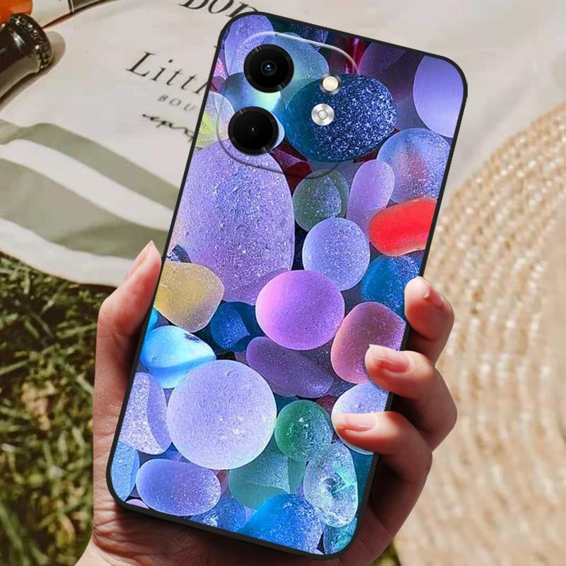 Для чехла Infinix Smart 9 X6532 Роскошный расписной телефон Силиконовая задняя крышка Для чехлов Infinix Hot 50i X6531 Защитный чехол Smart9