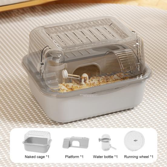 Клетка для хомяка, домик для мелких животных, большая вместимость, прозрачный дизайн, песчанки, грызуны, клетка для мелких животных, игровой домик