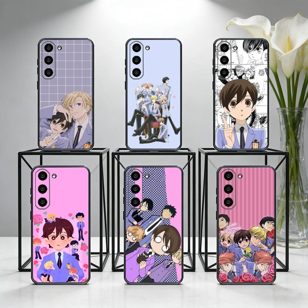 O-Ouran High School Host Club Phone Case For Samsung Galaxy A73,A72,A71,A70,A53,A52,A51,Others Soft Black Cover