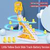 Interactive Electric Little Yellow Duck Climbing Stairs Toy with Music - Educational and Fun for Kids