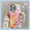 Phone Case For iPhone 11 12 13 14 Pro Max 14 15 Plus 12pro Fashion Butterfly Rainbow Bunnies Pattern Invisible Lens Bracket Protective Film Back Cover