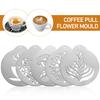Инструменты для капучино Arts Barista Supplies Coffee Mould Flower Templates Coffee Stencil Set Coffeeware