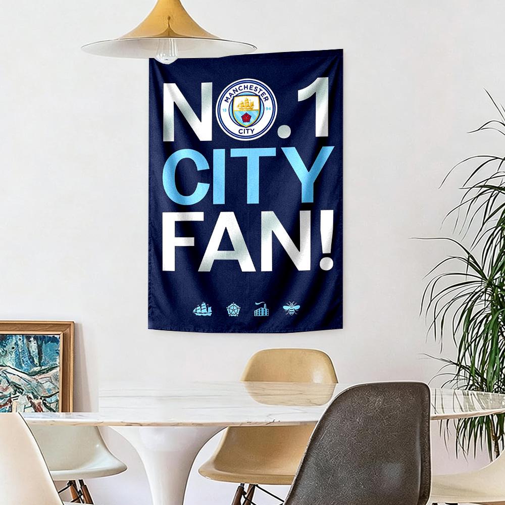 First Place Manchester City Fc Wall Decor Tapestry Art For Pet Memorial Birthdaywedding Party Backdrop Family Gift