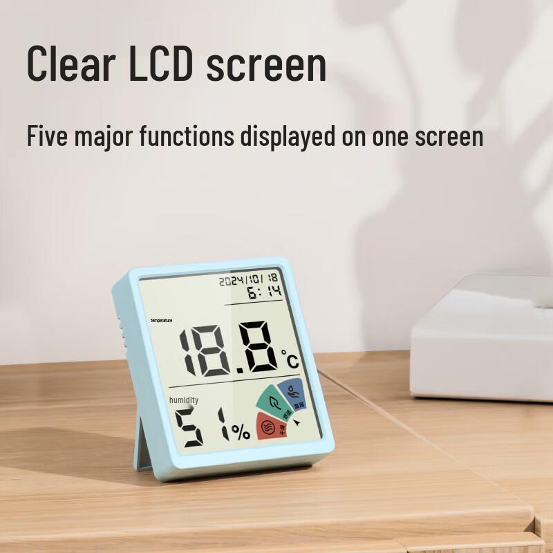 Deli Digital Indoor Thermometer Hygrometer