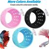 Betta Fish Tunnel Toy Aquarium Fish Hideout with Suction Cup Small Fish Hiding Resting Shelter Shrimp Cave for Fish Tank Decor
