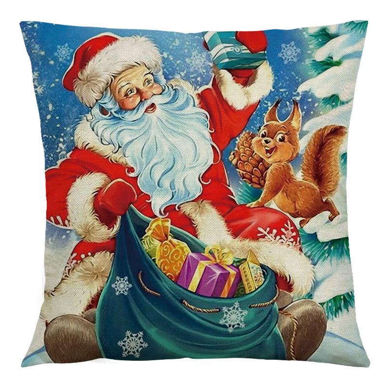 Наволочка Санта-Клауса в горячем стиле, специально разработанная для гостиной, спальни, диванной подушки и подушки