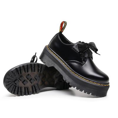 Толстоподошвенные маленькие кожаные туфли-дырочки se женские кожаные низкие кеды на маффиновой подошве короткие ботинки в стиле колледжа