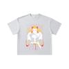 260 GSM Double Yarn 32 Count 100% Cotton Demon Slayer V43 Rengoku Print Unisex Heavy Cotton T Shirt