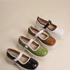 2024 Женская обувь Оксфорды на платформе Женская обувь Универсальные балетки из лакированной кожи Летнее новое платье Ретро Мэри Джейн Я