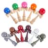 Japanese Wooden Kendama: Educational Skill Toy for Children and Adults. Enhances Hand-Eye Coordination Through Competitive Ball Exercise.