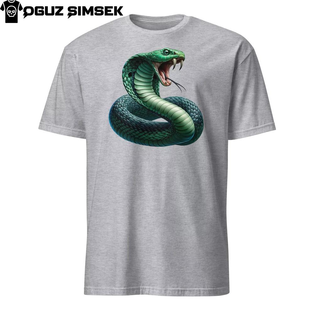 Green Cobra Unisex T-Shirt: Unique Design, Short Sleeve, Premium Quality