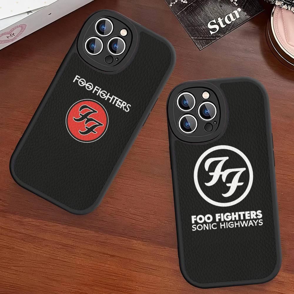 Чехол для телефона группы Foo Fighters для iPhone 16 15 14 11 12 13 Pro Max Plus Задняя кожаная крышка