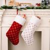 Cozy Red And White Checkered Christmas Stockings Featuring Shimmering Sequins And Plush Edges For Joyful Gifting